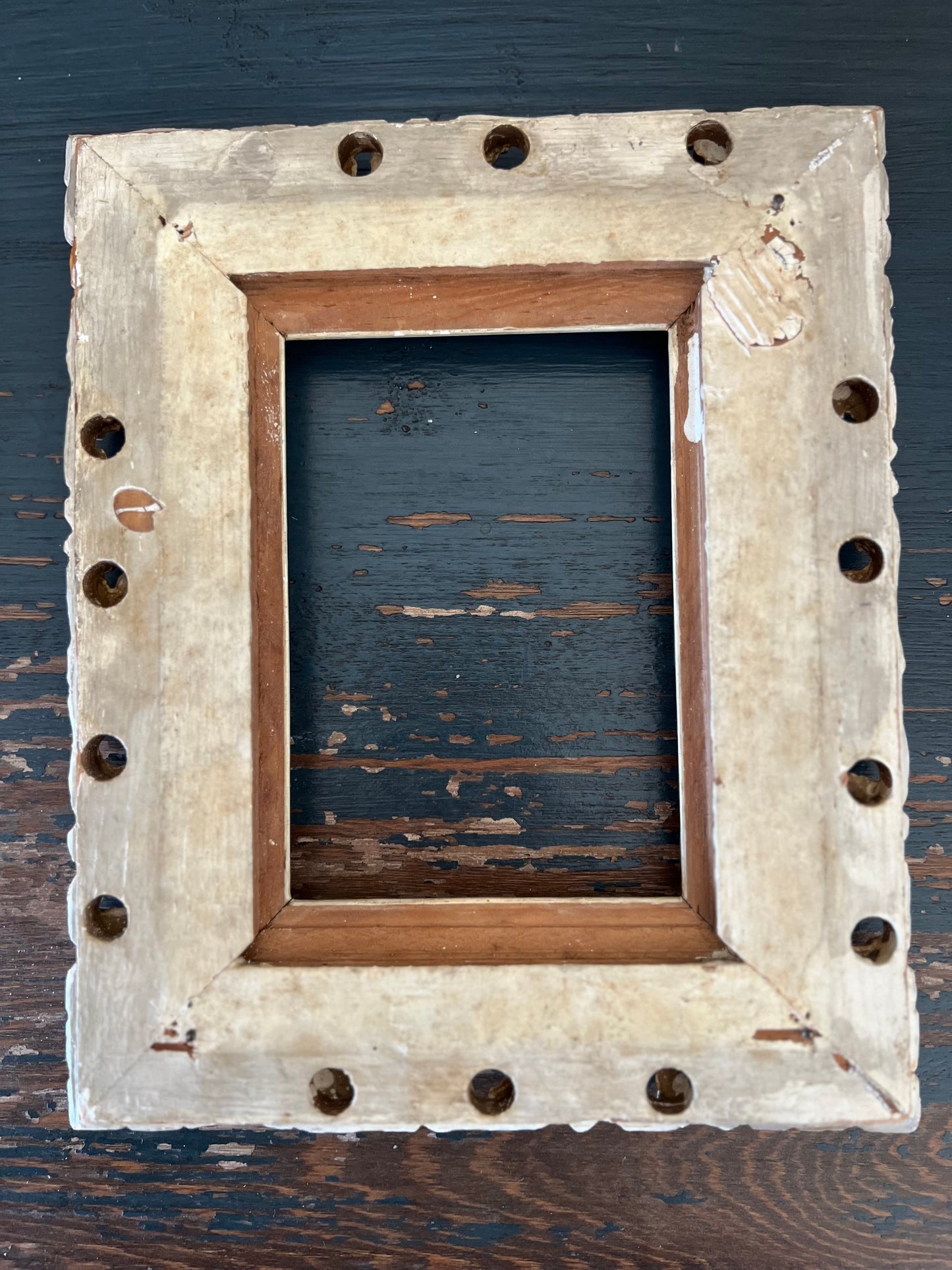Hand Carved Vintage Wooden Frame