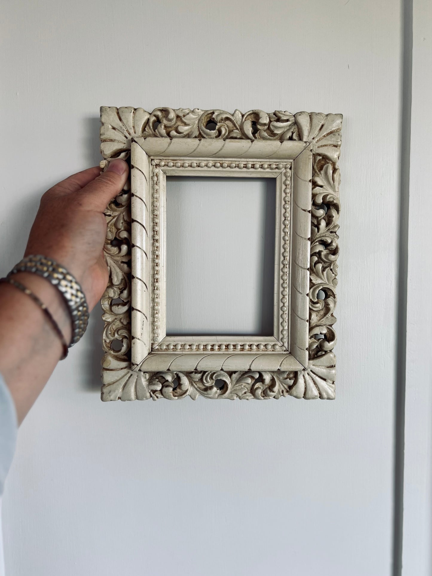 Hand Carved Vintage Wooden Frame