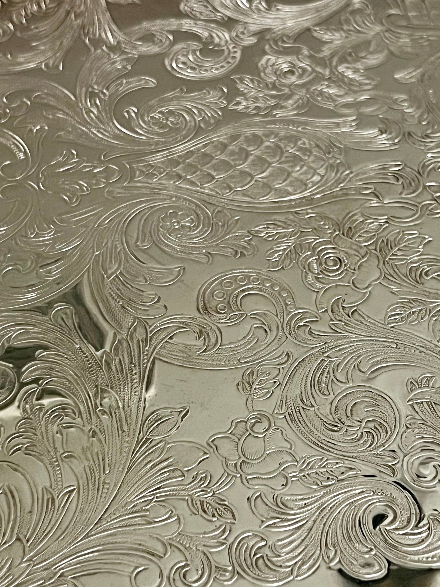 Vintage Embossed Serving Tray