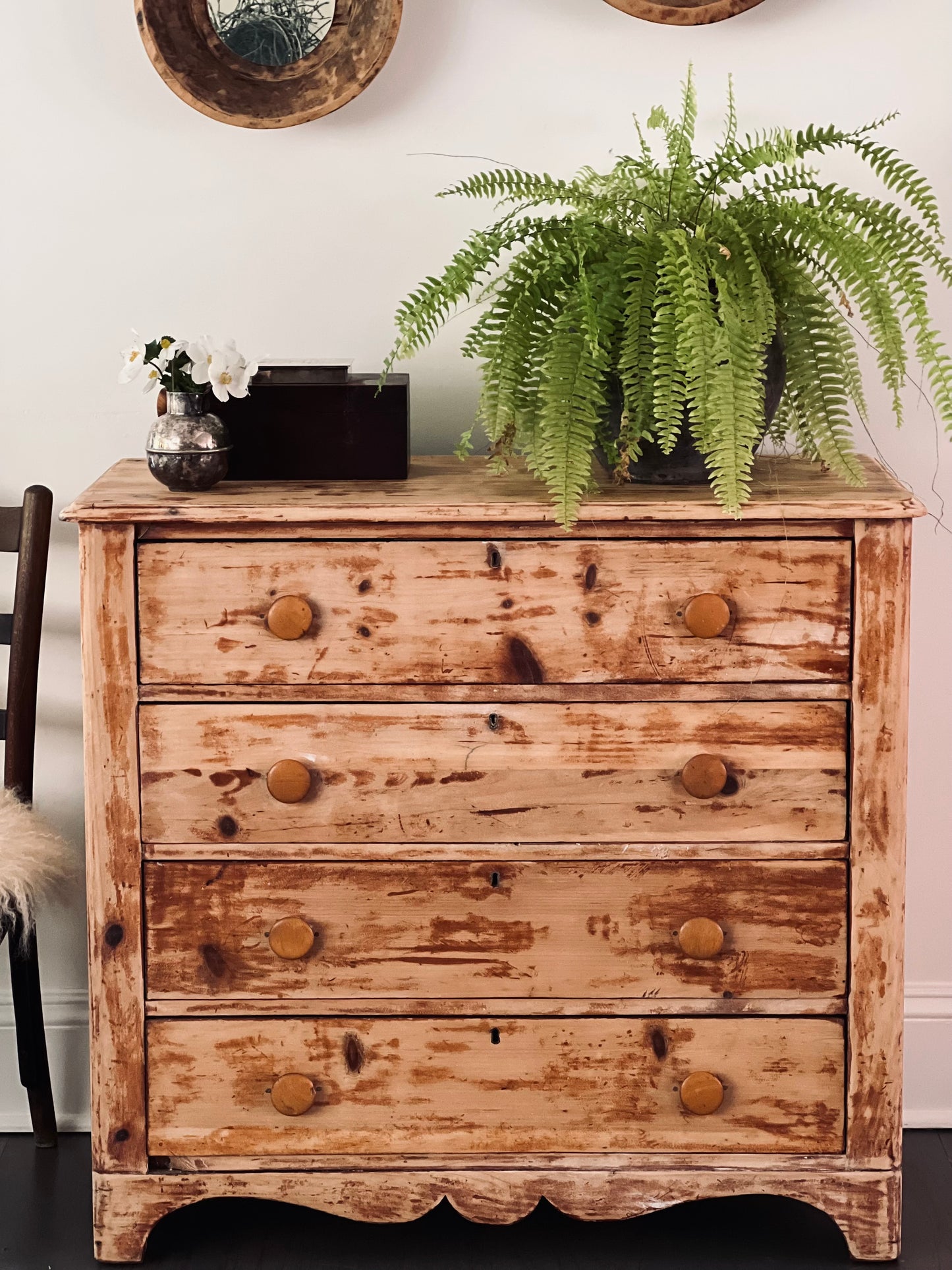 Antique Pine Chest of Drawers