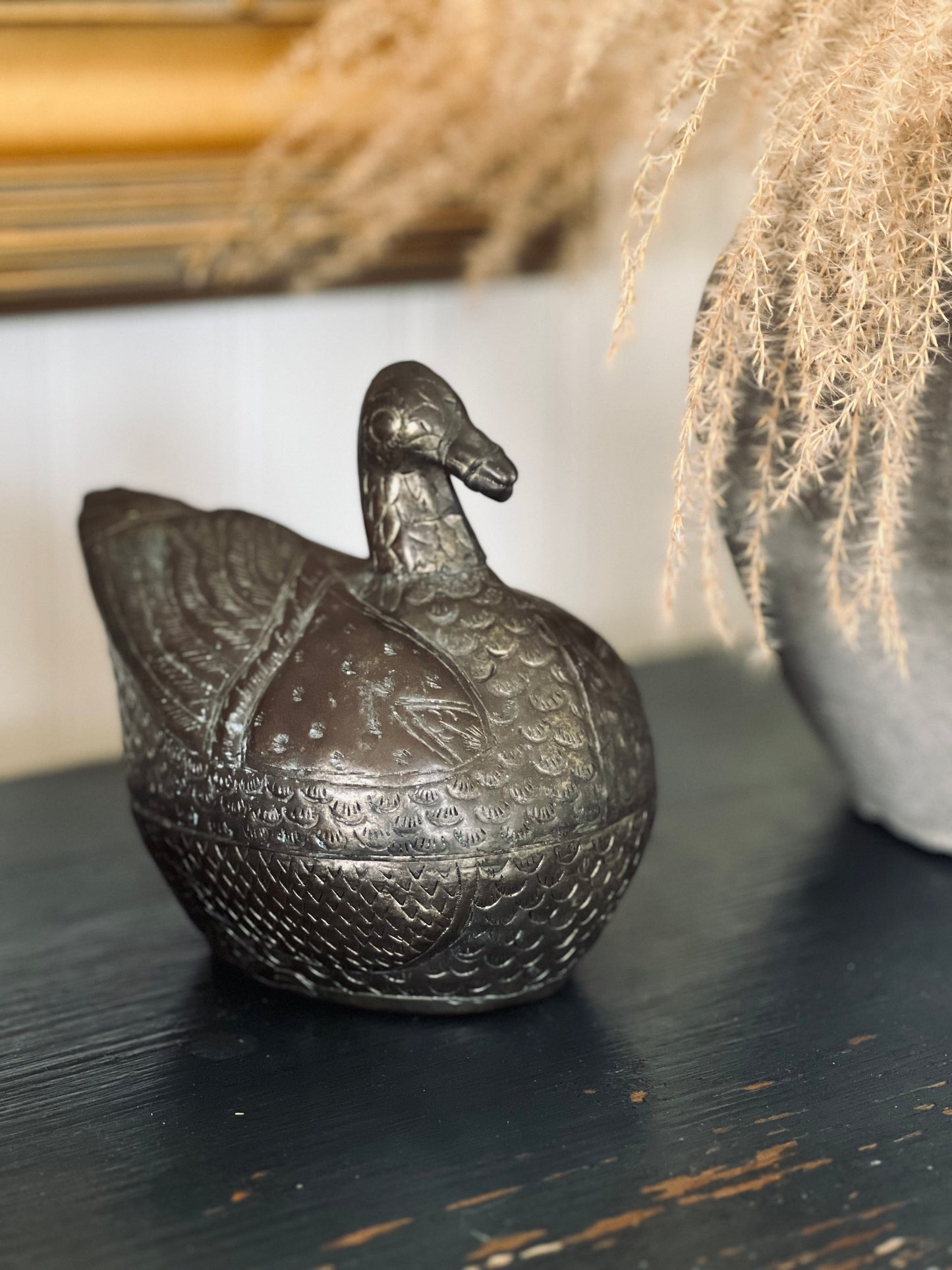 Vintage Betel Nut Duck Box