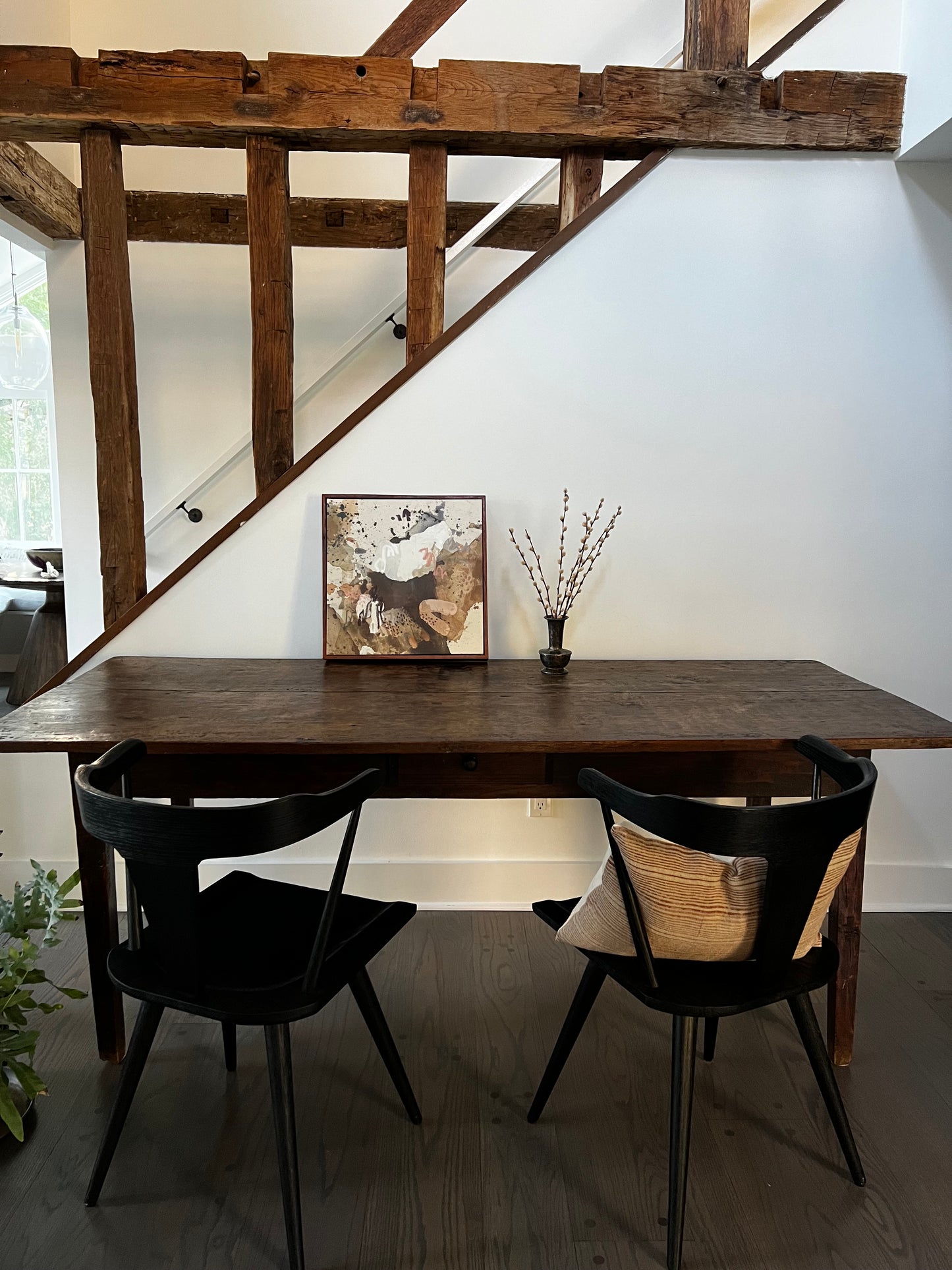 Antique Wide Plank Farm Table