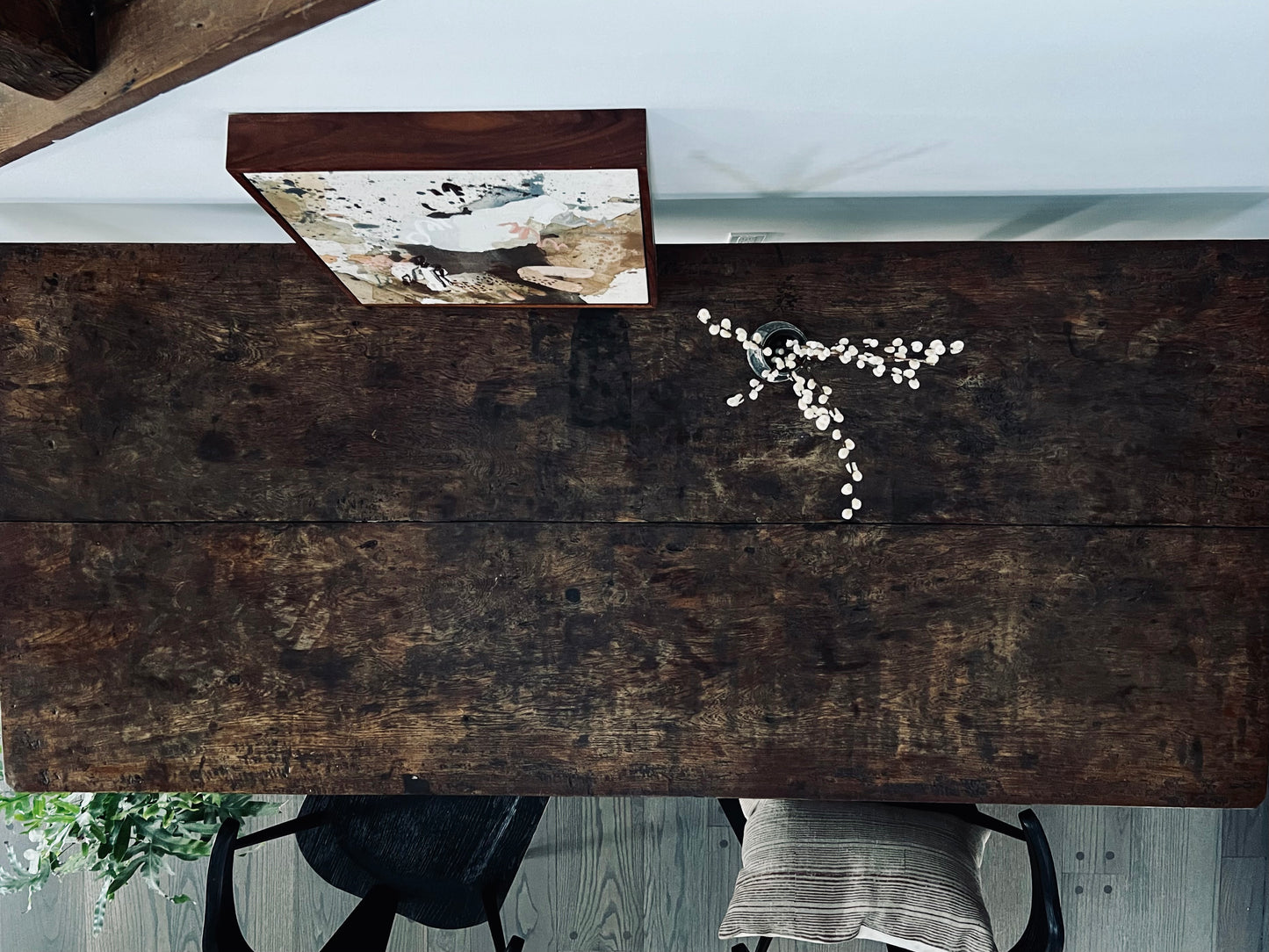 Antique Wide Plank Farm Table