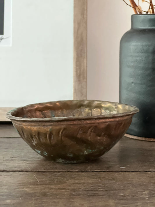 Antique Brass Bowl