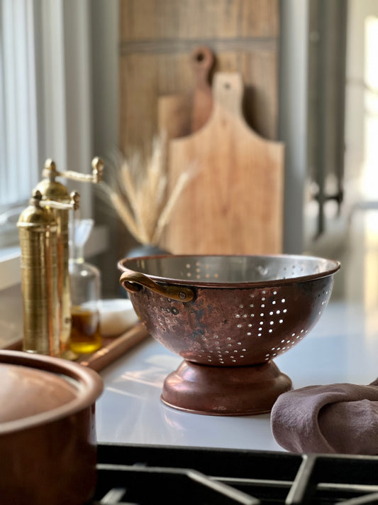 Vintage Copper Colander