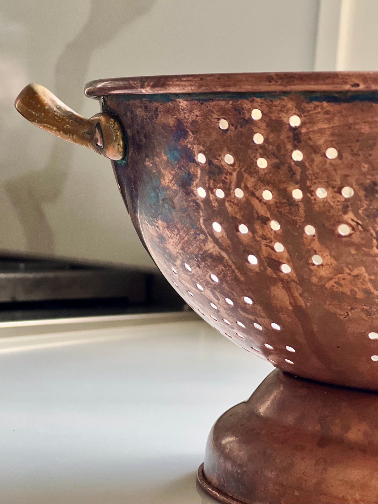 Vintage Copper Colander