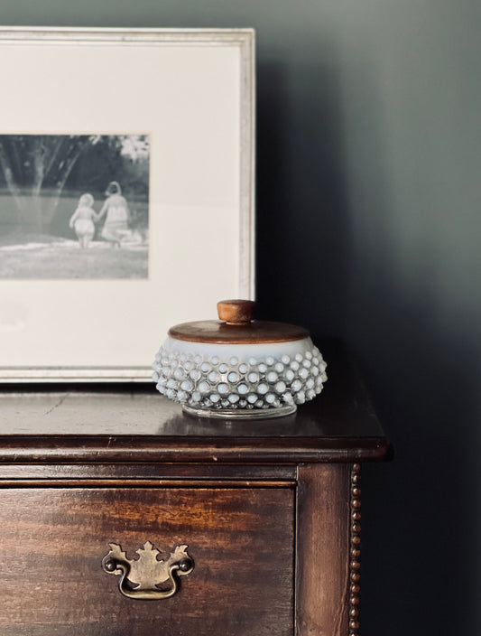 Vintage Hobnail Opalescent Dish