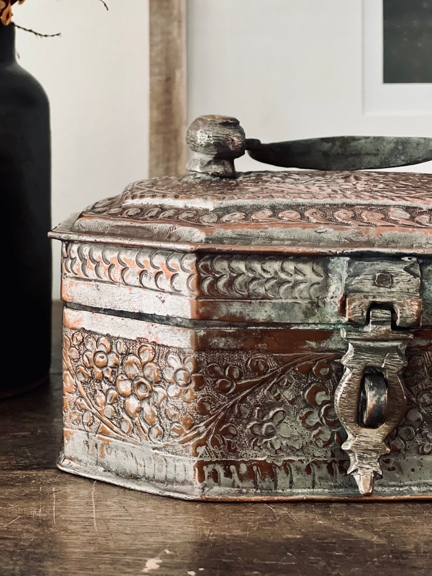 Antique Copper Betel Box