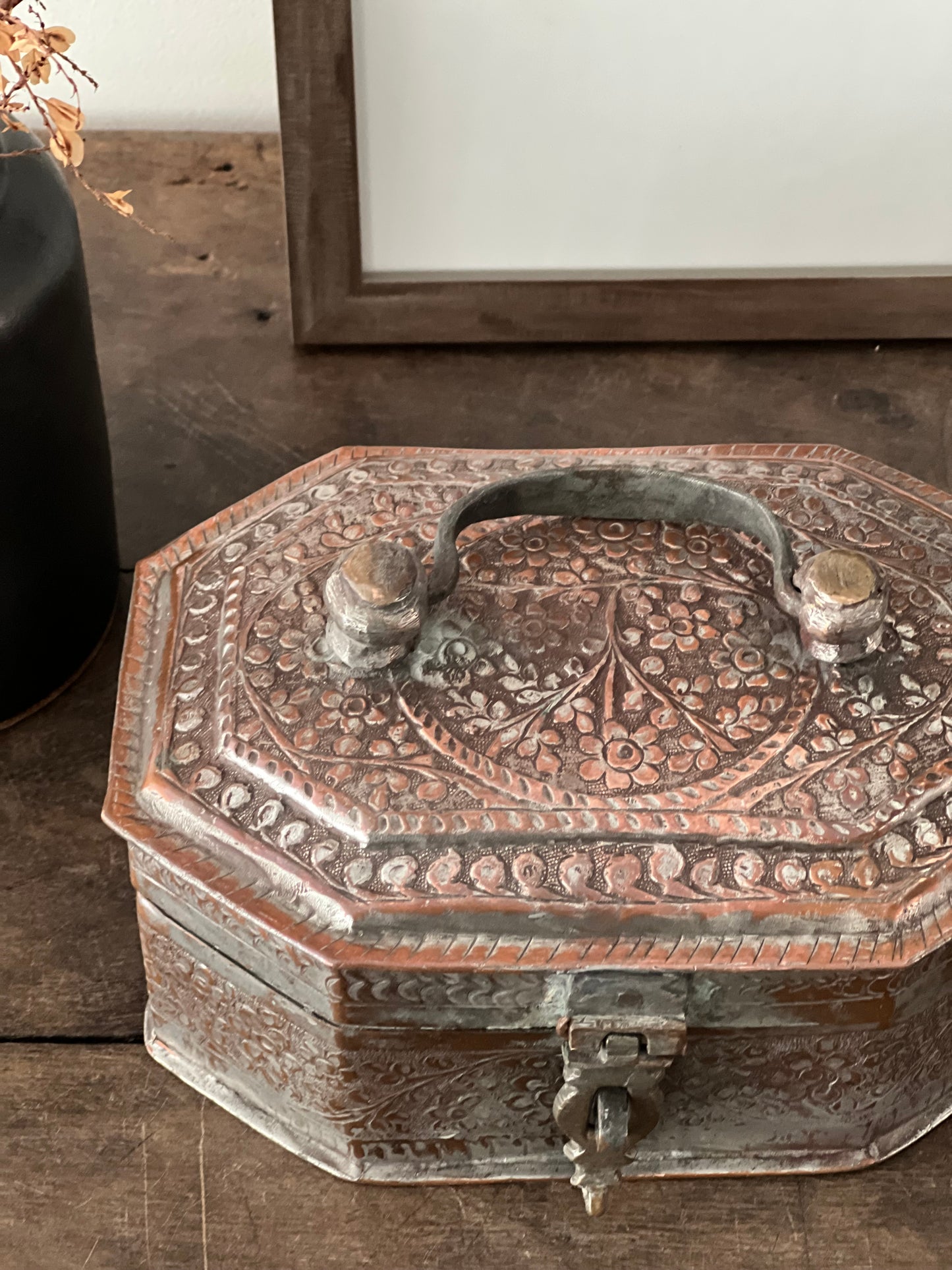 Antique Copper Betel Box