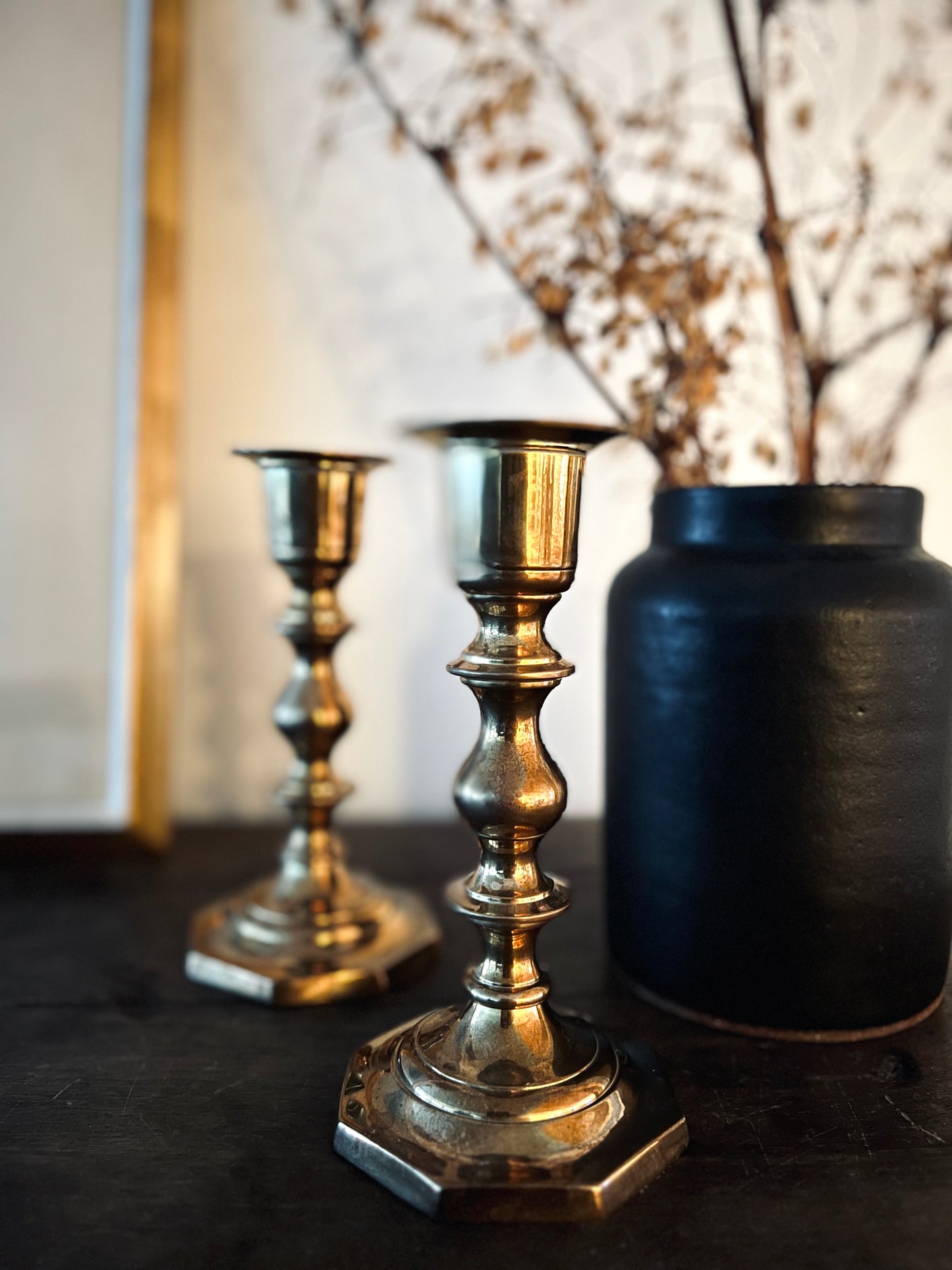 Vintage Brass 6" Candlesticks