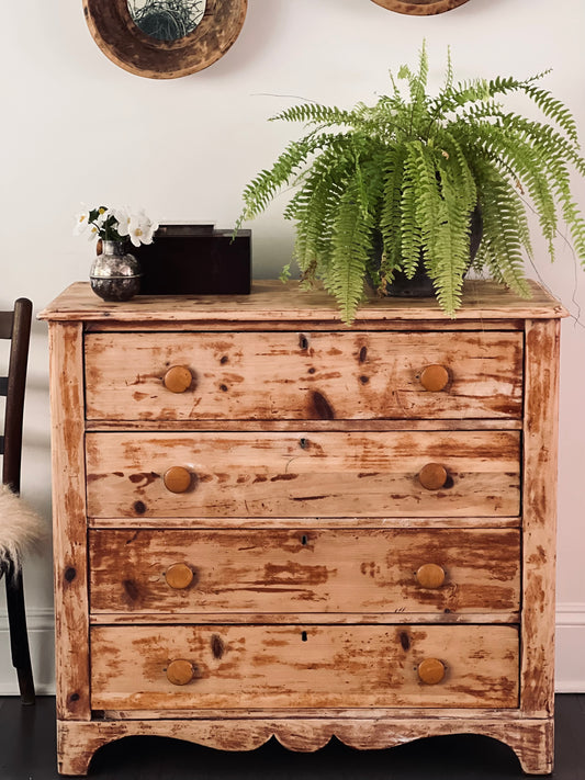 Antique Pine Chest of Drawers
