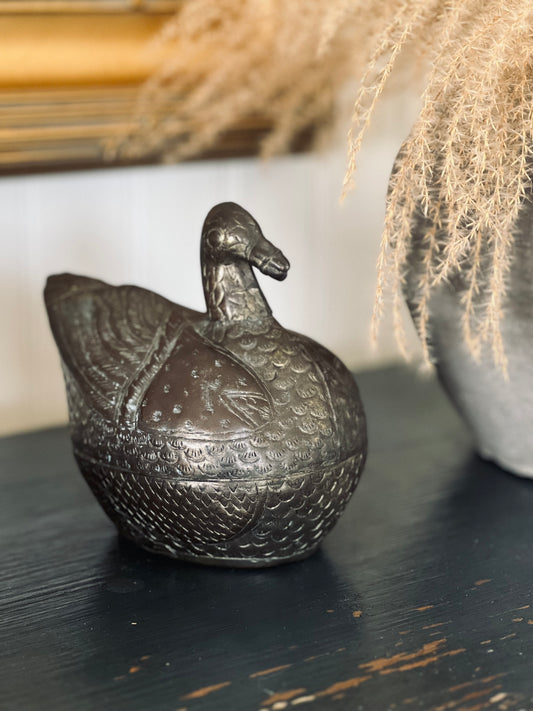 Vintage Betel Nut Duck Box