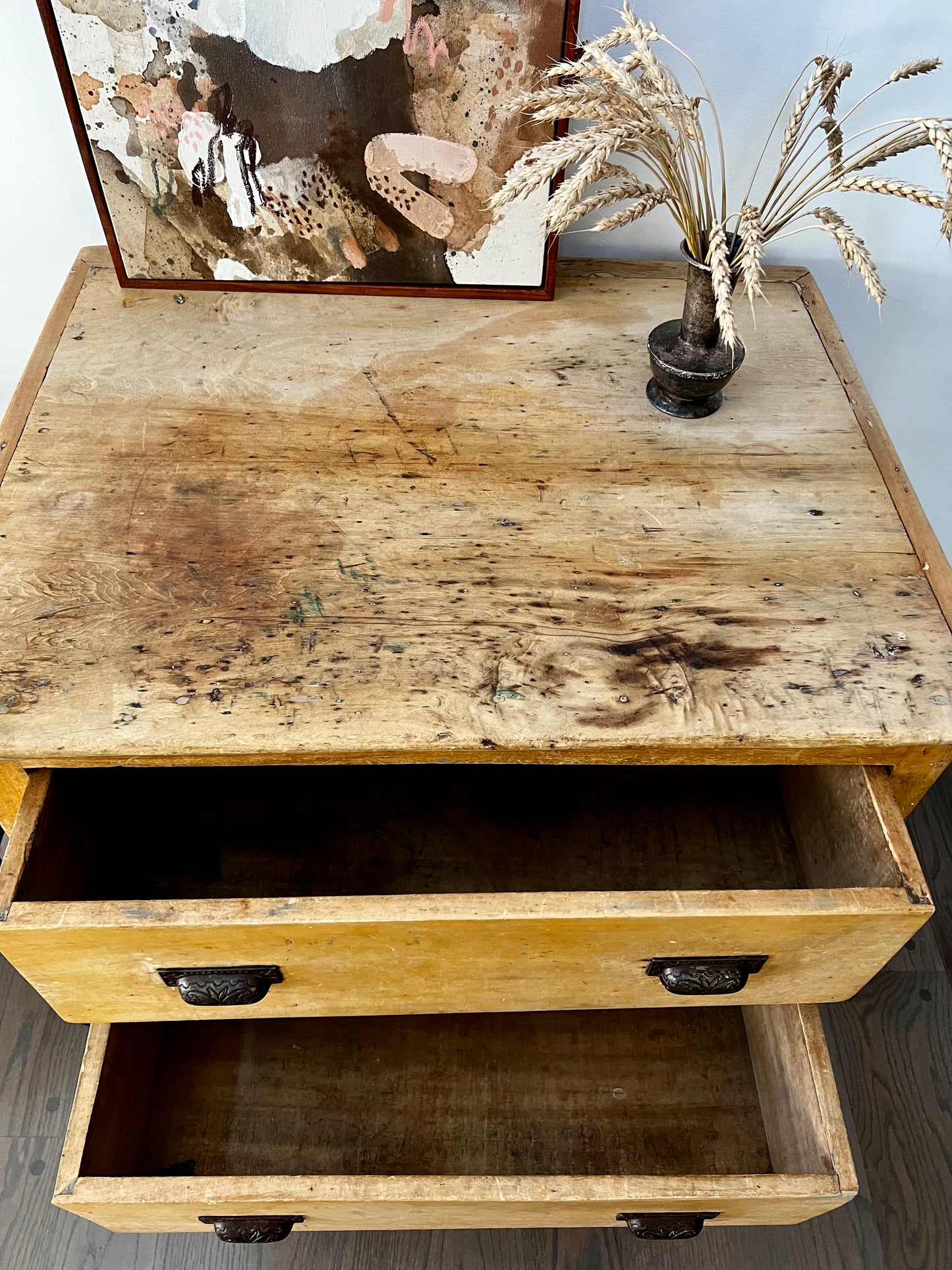 Vintage 3 Drawer Kitchen Dresser