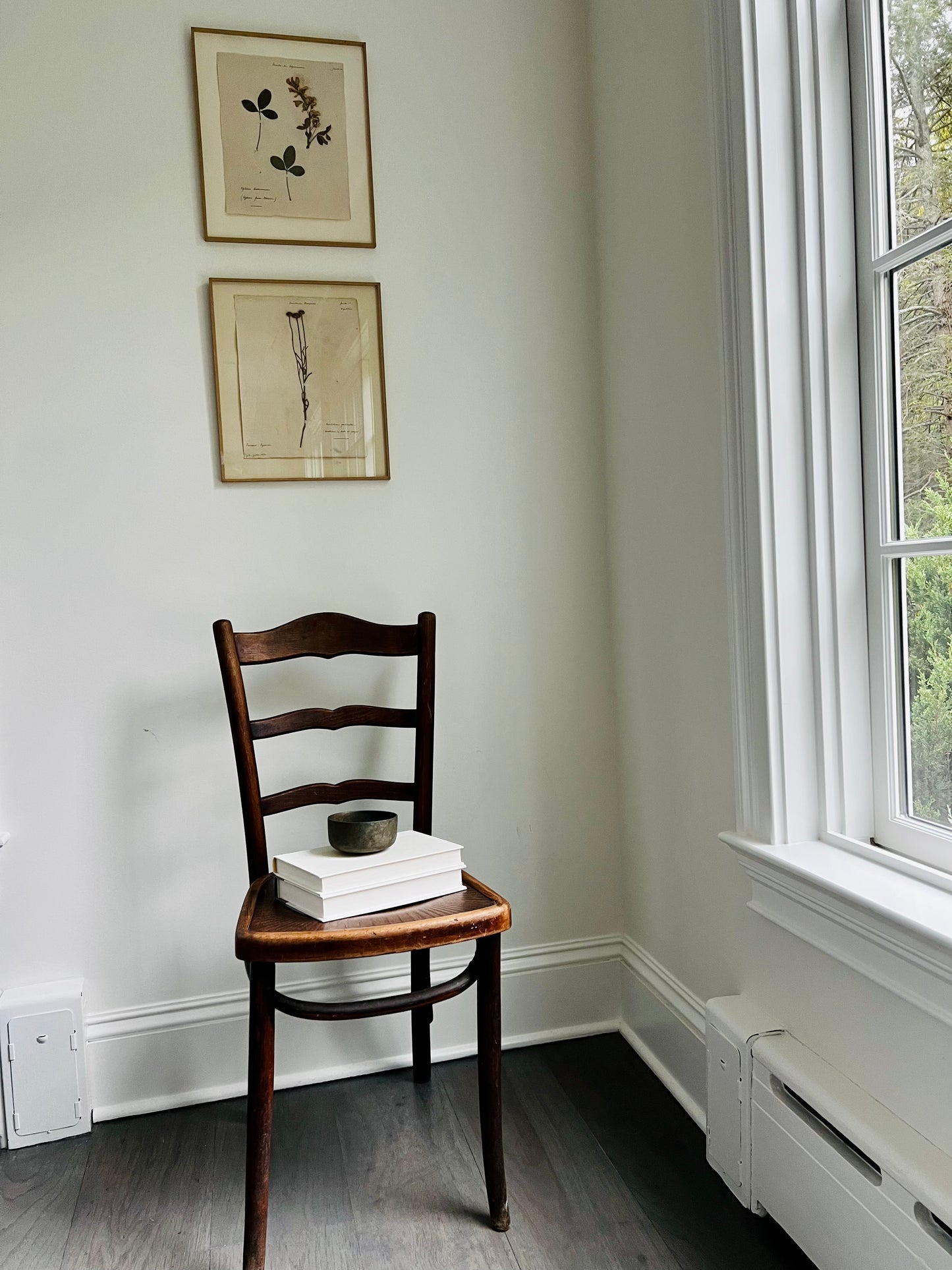 An Almost Pair of Vintage Wood Chairs