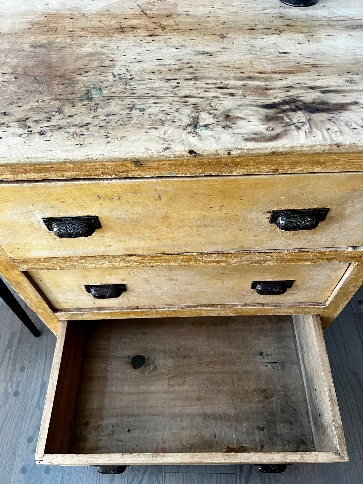 Vintage 3 Drawer Kitchen Dresser