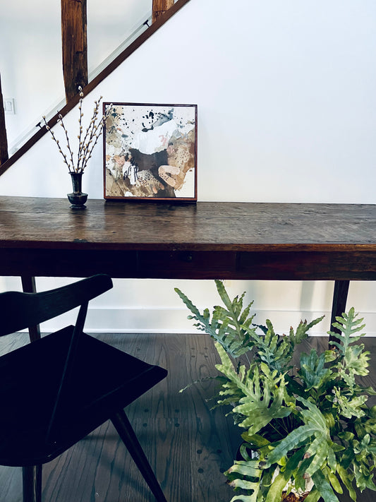 Antique Wide Plank Farm Table